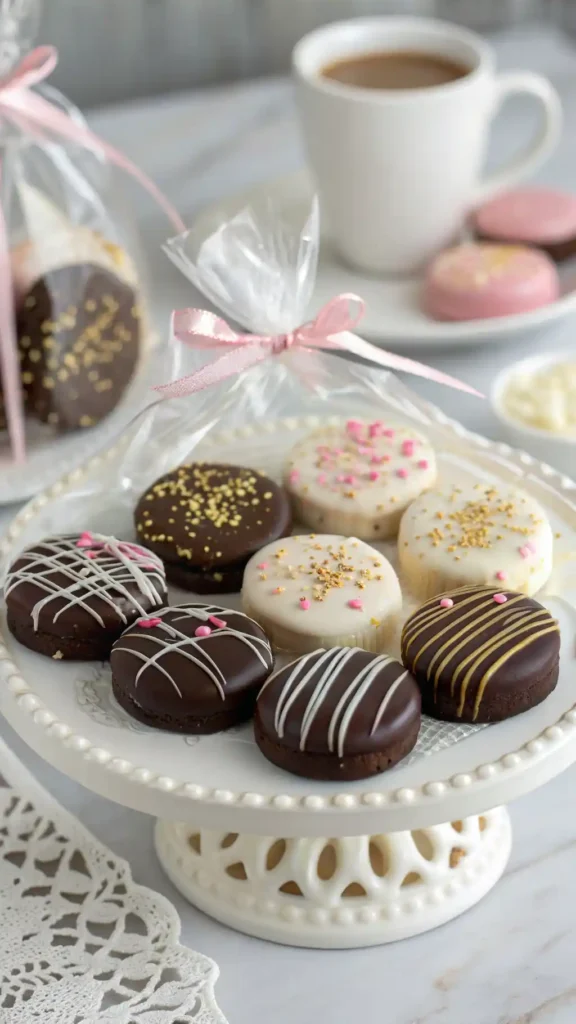 Chocolate Covered Oreos ready