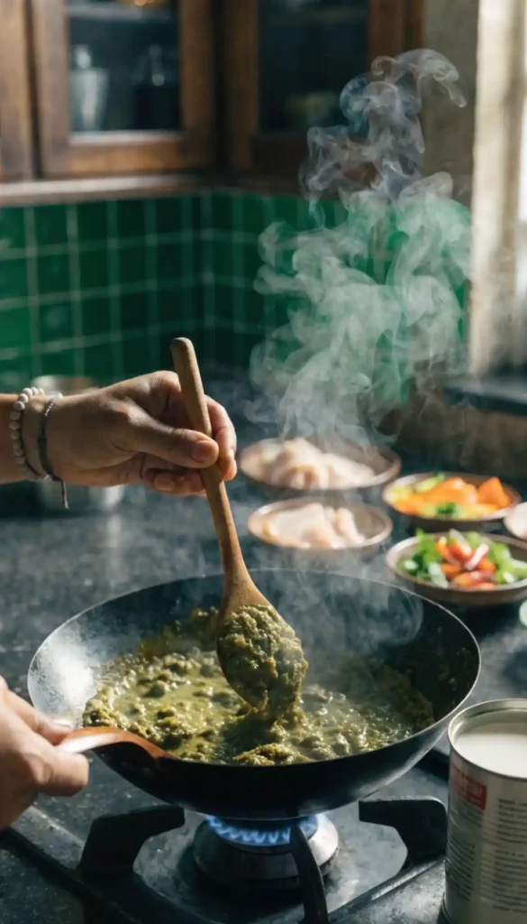 Making of Thai Green Curry Recipe