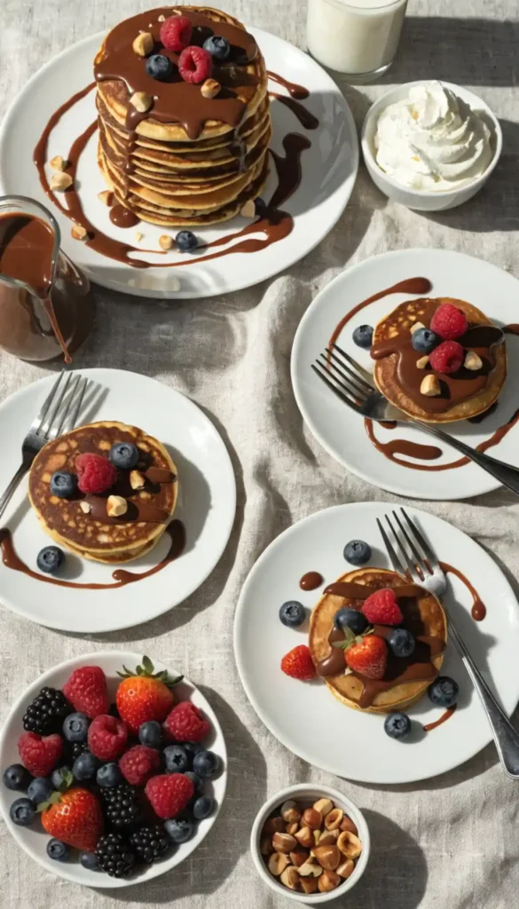 Nutella Pancakes Ready