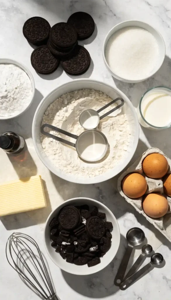 ingredients for Oreo Donuts Recipe