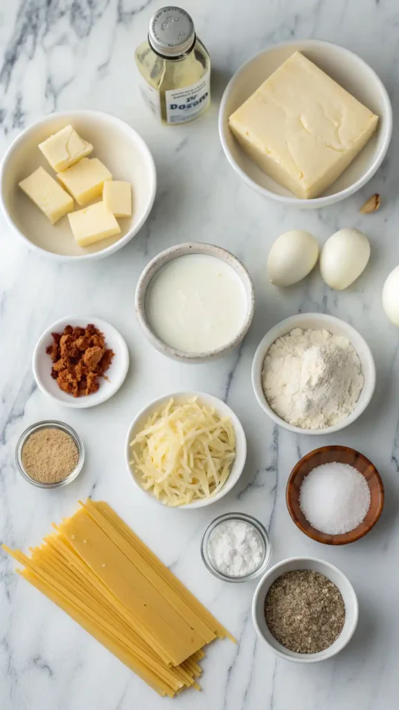 ingredients for White Pasta Sauce