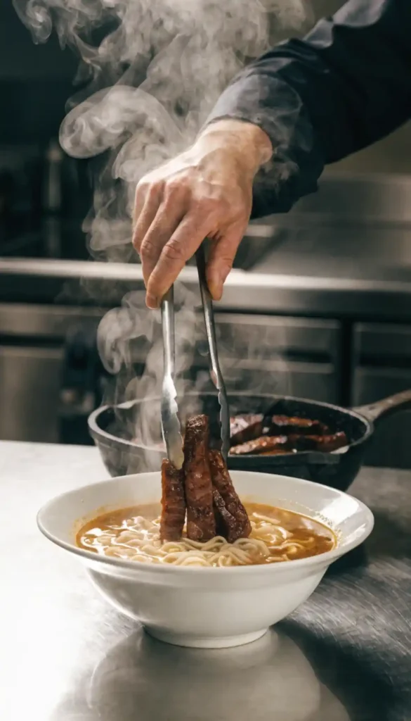 making of Beef Ramen Recipe