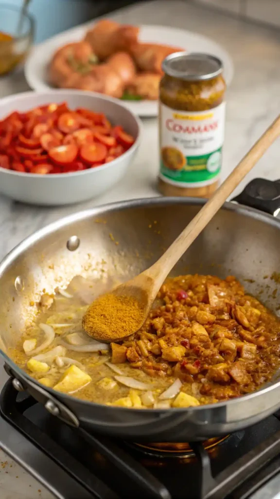 making of Chicken Curry