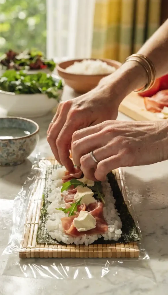 making of Italian Sushi Recipe