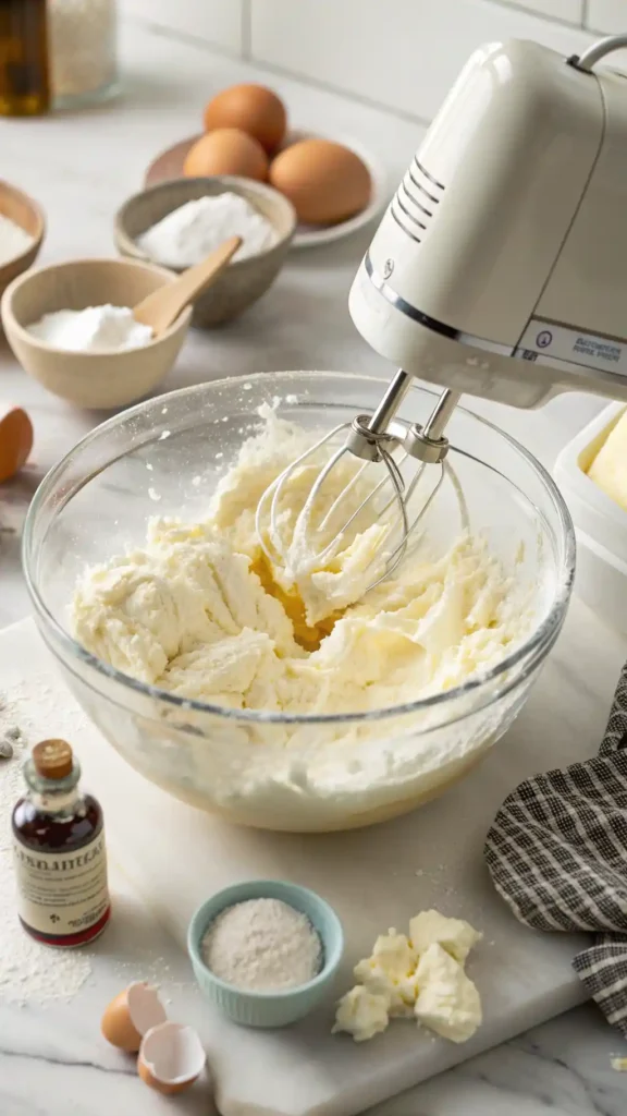 making of Vanilla Cake