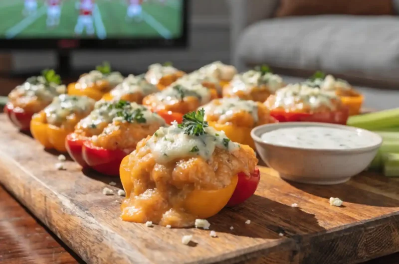 Buffalo Chicken Stuffed Mini Peppers: Game Day Perfection in Every Bite