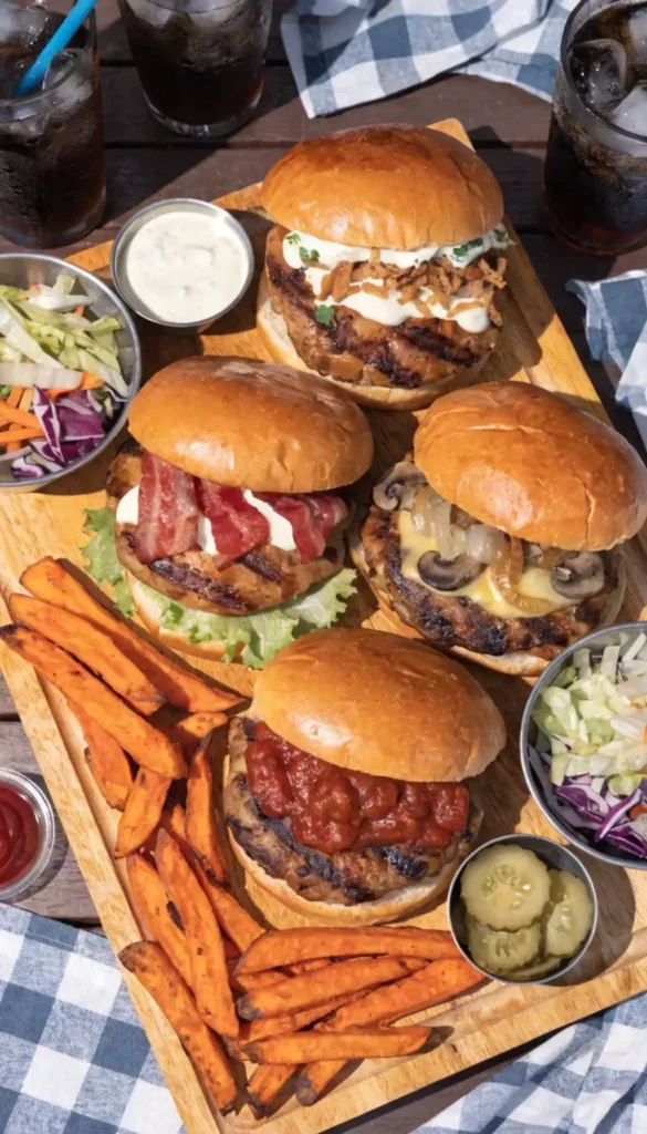 Grilled Chicken Burger Recipe Ready