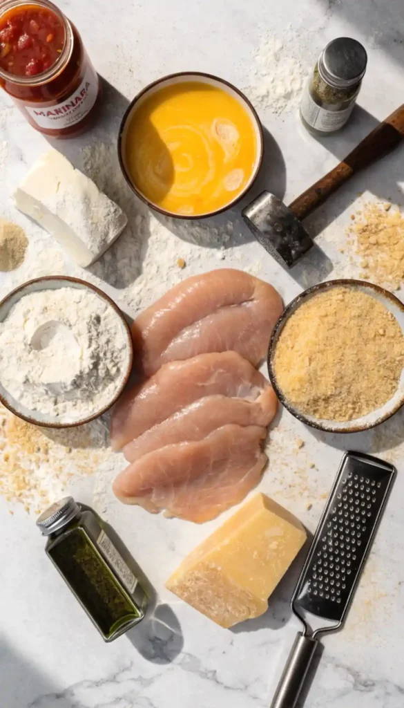 Ingredients for Chicken Parmesan Recipe