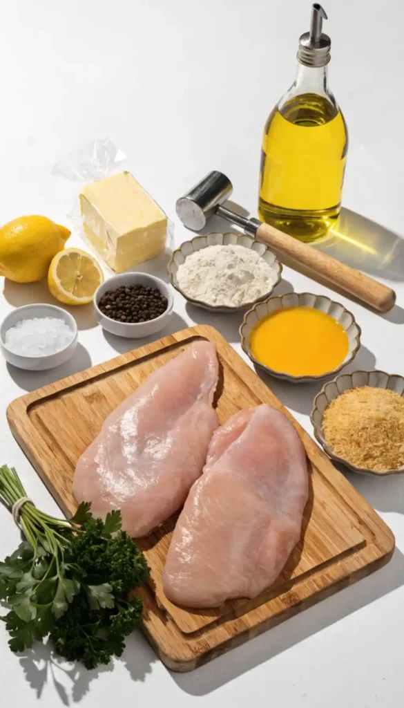 Ingredients for Chicken Schnitzel Recipe
