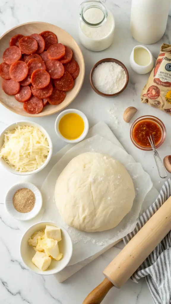 Ingredients for Pepperoni Rolls Recipe