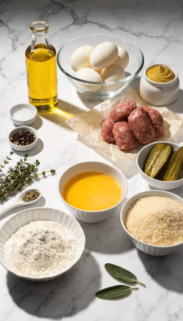 Ingredients for Scotch Eggs Recipe