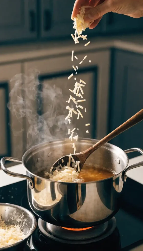 Making of Cheese Fondue Recipe