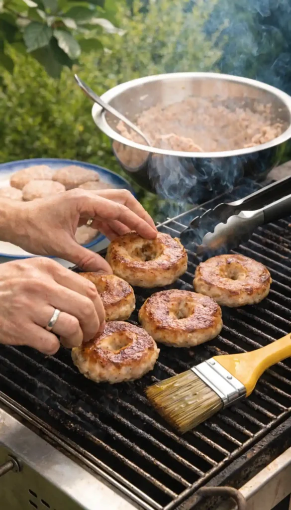 Making of Grilled Chicken Burger Recipe