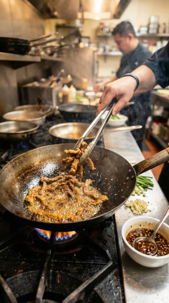 Making of Mongolian Beef Recipe