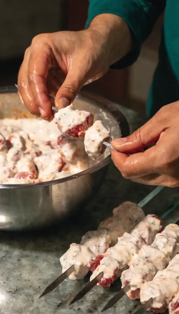 Making of Shish Tawook Recipe