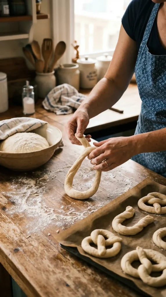 Making of Soft Pretzel Recipe