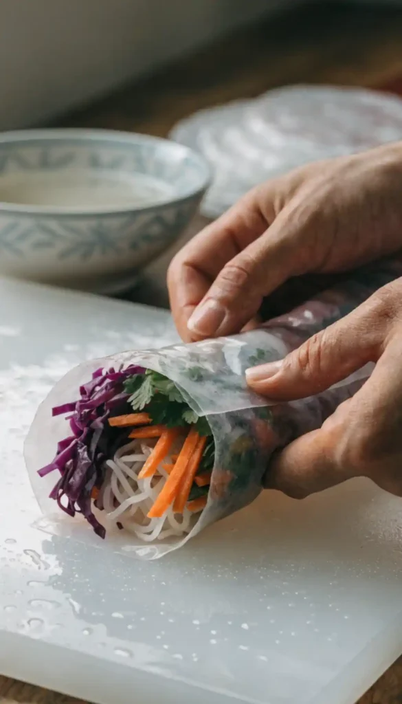 Making of Spring Rolls