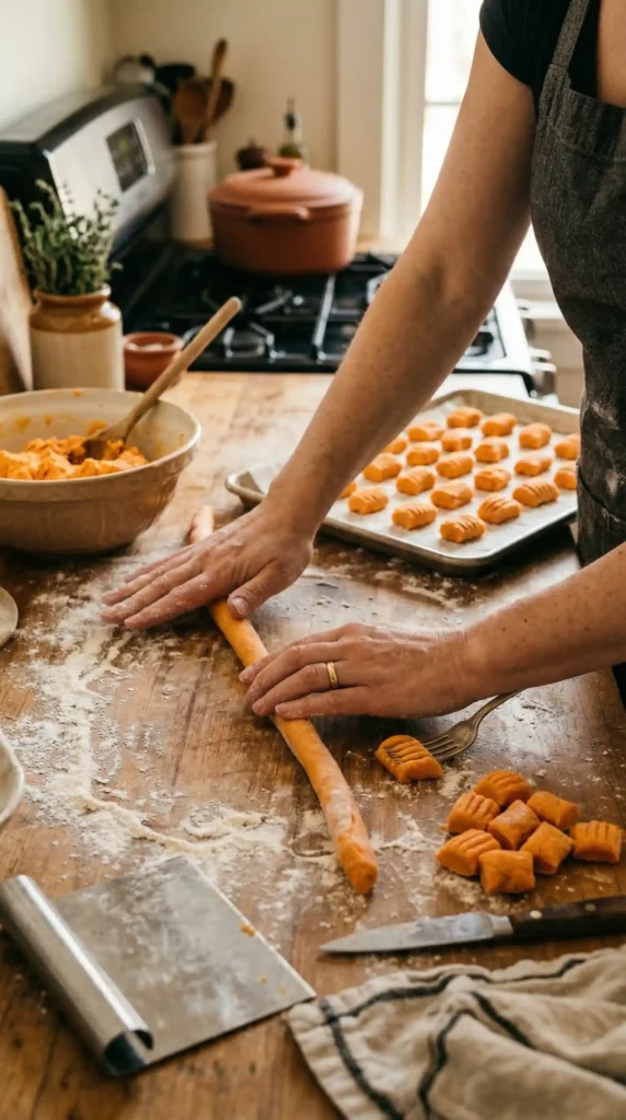 Making of Sweet Potato Gnocchi Recipe