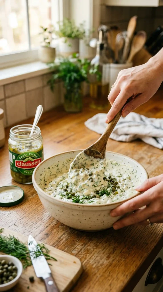 Making of Tartar Sauce