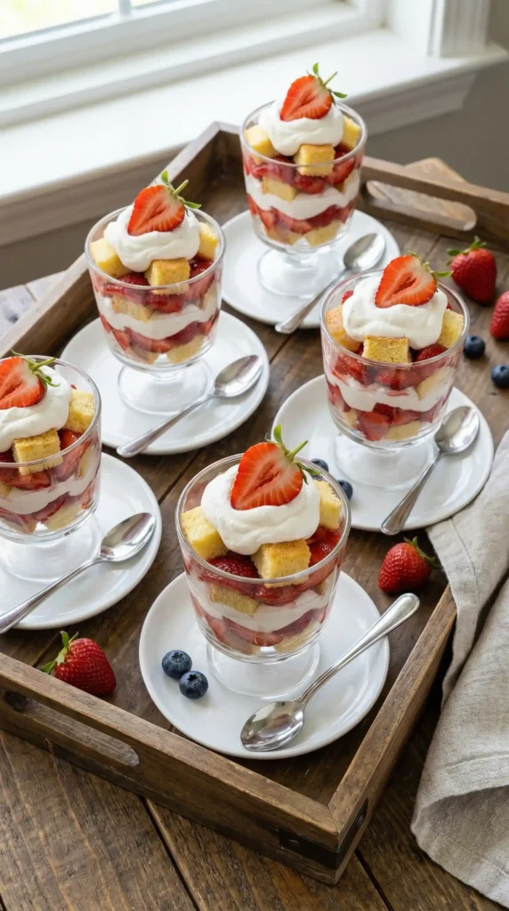 Strawberry Shortcake Cups Ready