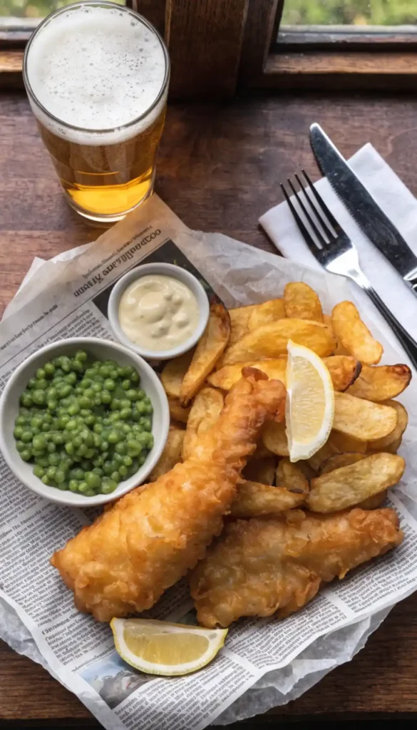 fish and chips recipe ready