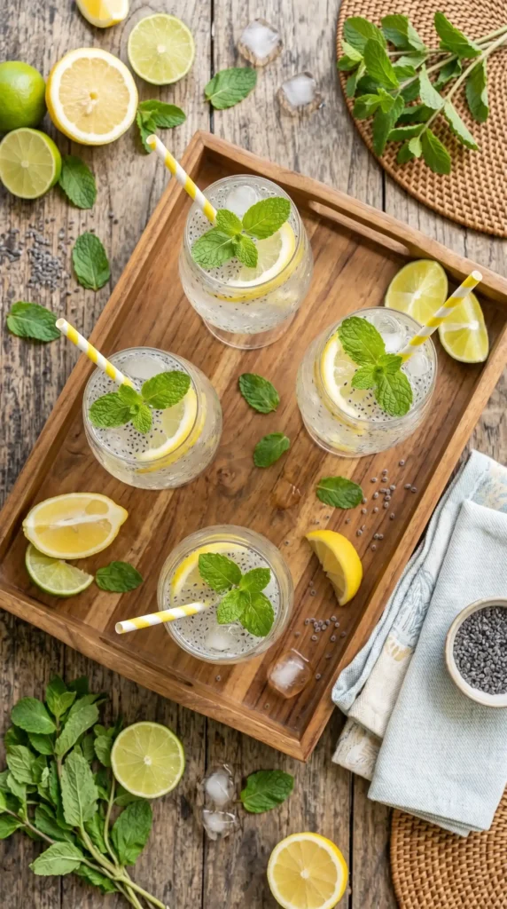 Basil Seed Summer Drink Ready