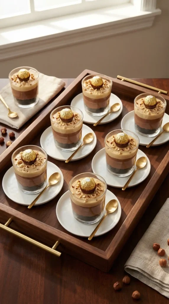 Ferrero Rocher Dessert Cups Ready