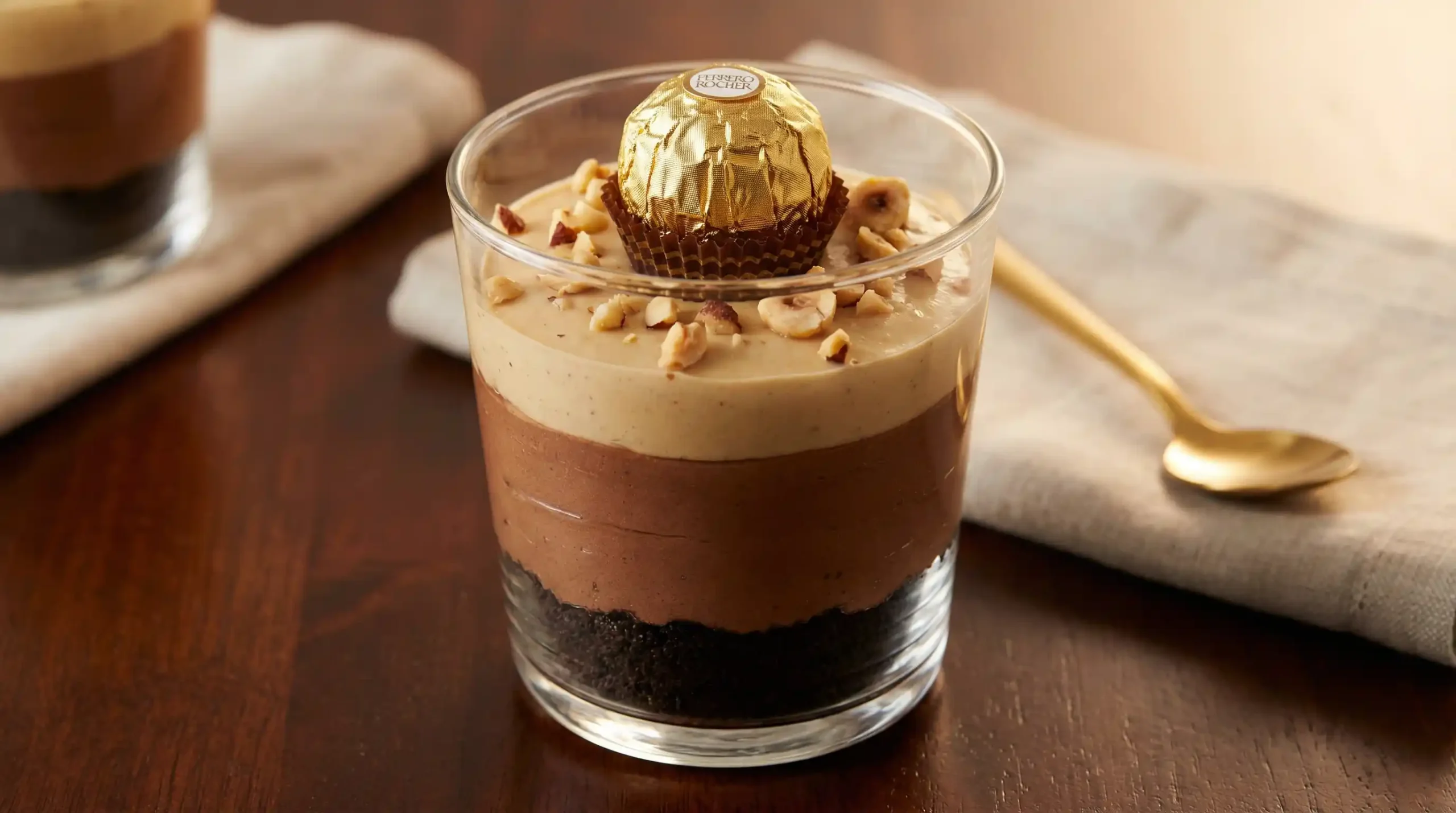 Ferrero Rocher Dessert Cups