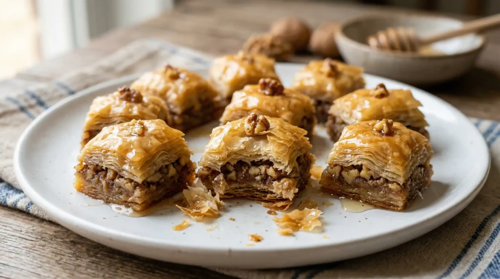 Honey Baklava Bites
