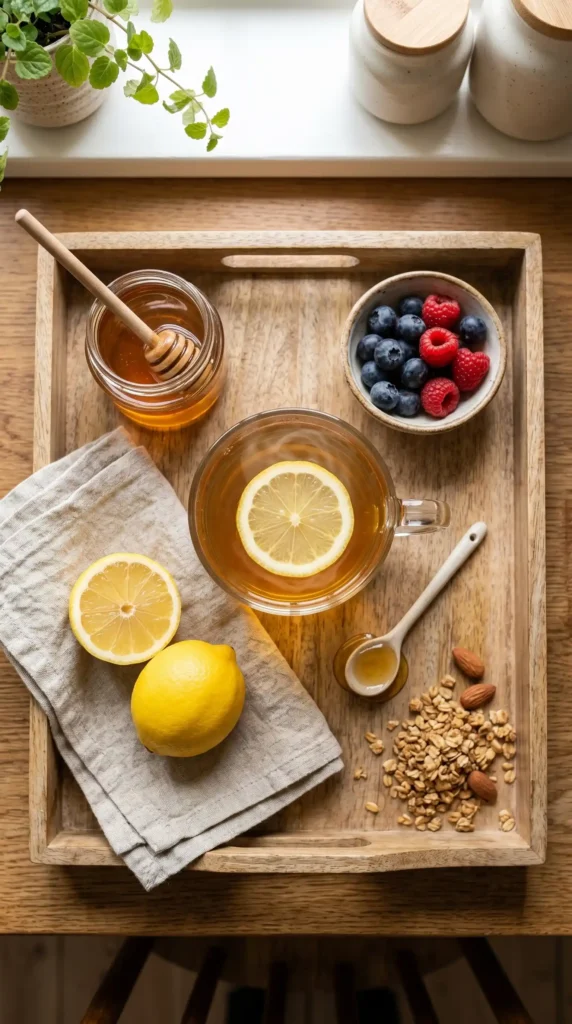 Honey Lemon Morning Drink Ready