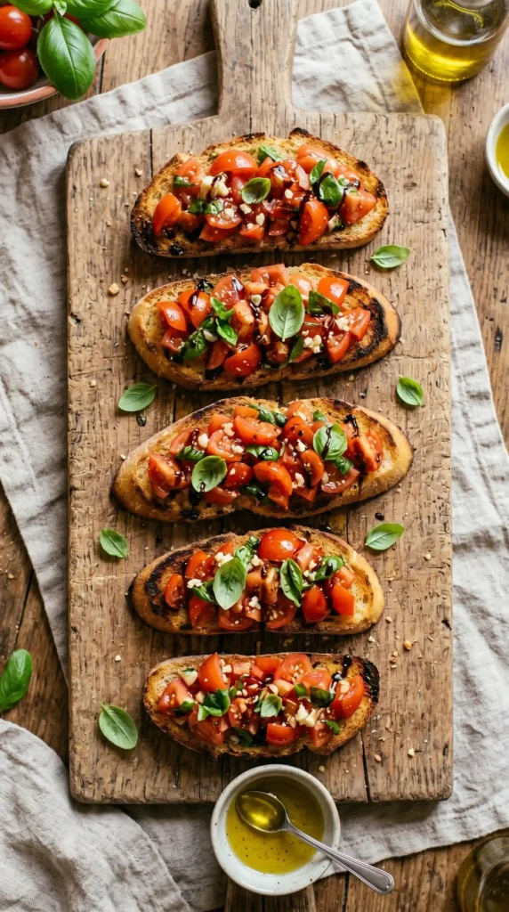 Tomato Basil Bruschetta Ready