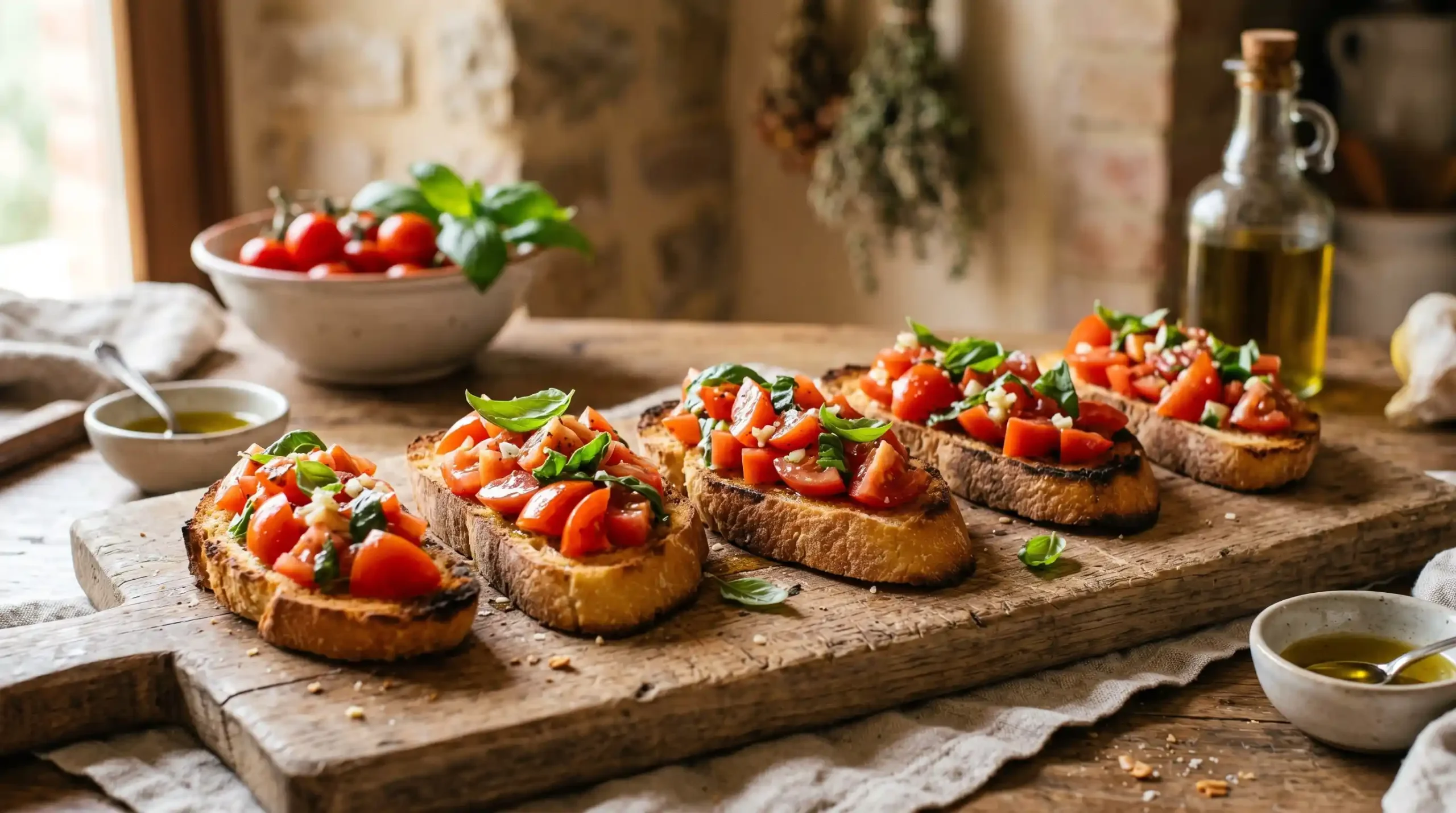 Tomato Basil Bruschetta Recipe