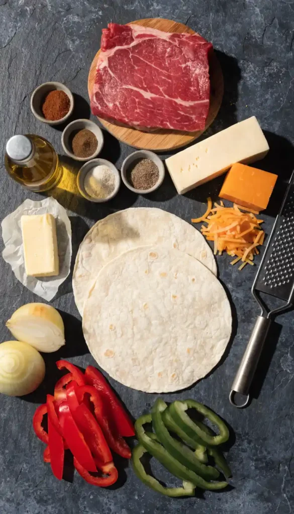 a-clean-overhead-flat-lay-of-all-steak-and-cheese-