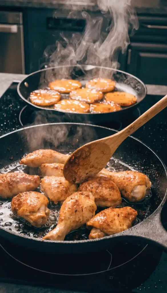 a-step-by-step-cooking-scene-showing-chicken-sizzl