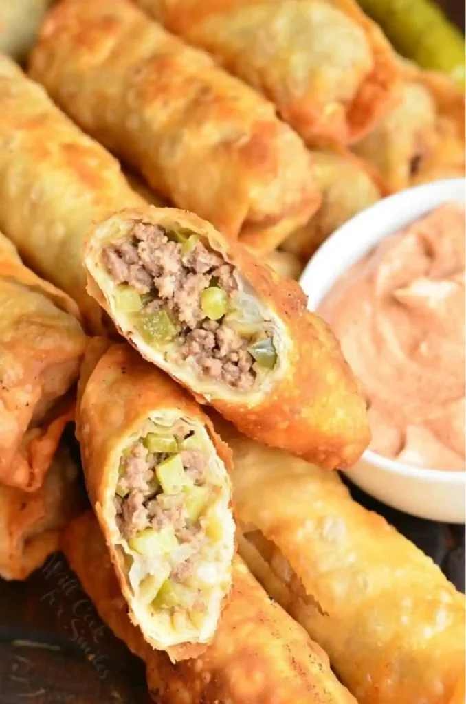 Cheeseburger-egg-roll-top