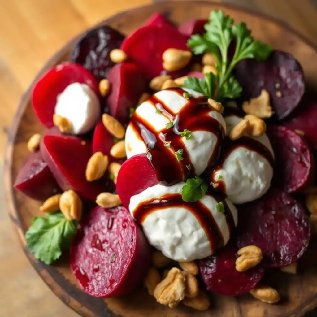 Gourmet-Beet-and-Burrata-Salad